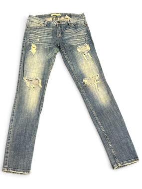 Eunina Skinny Jeans Size 7 Blue Distressed